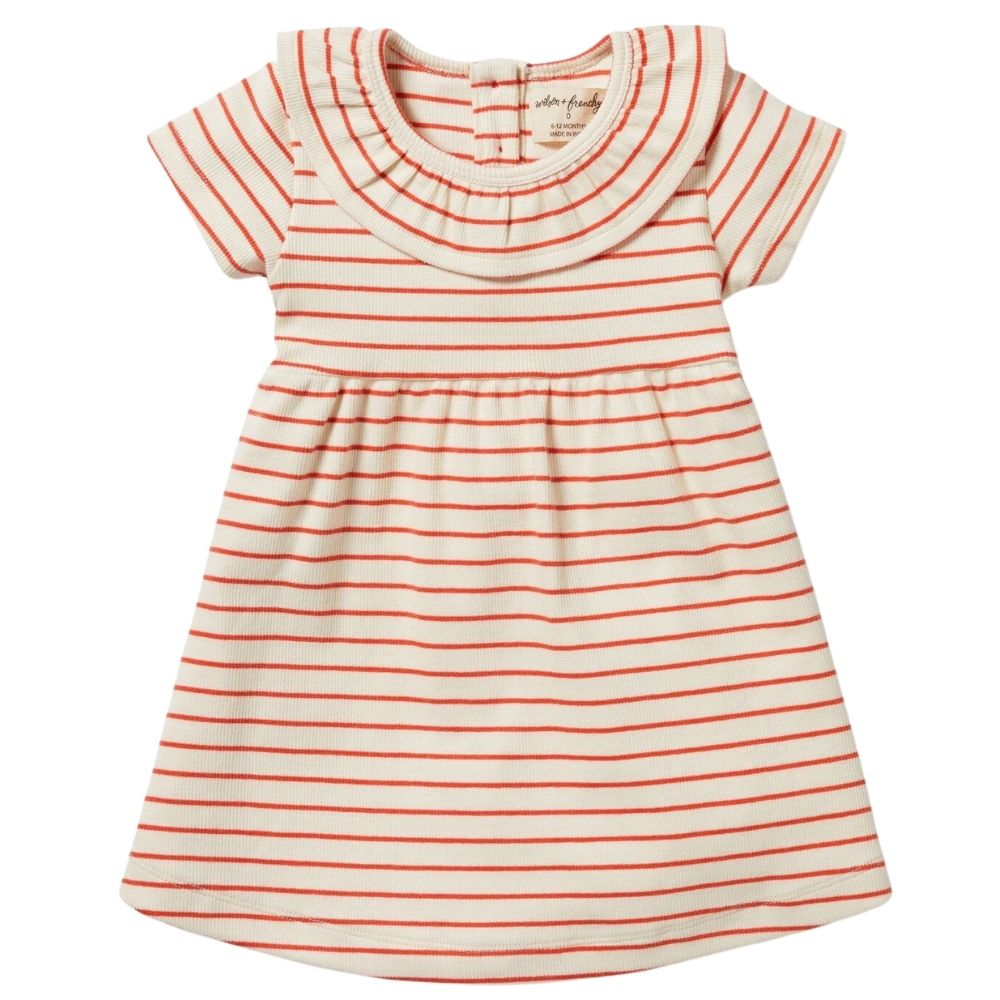 Wilson + Frenchy Organic Rib Ruffle Dress