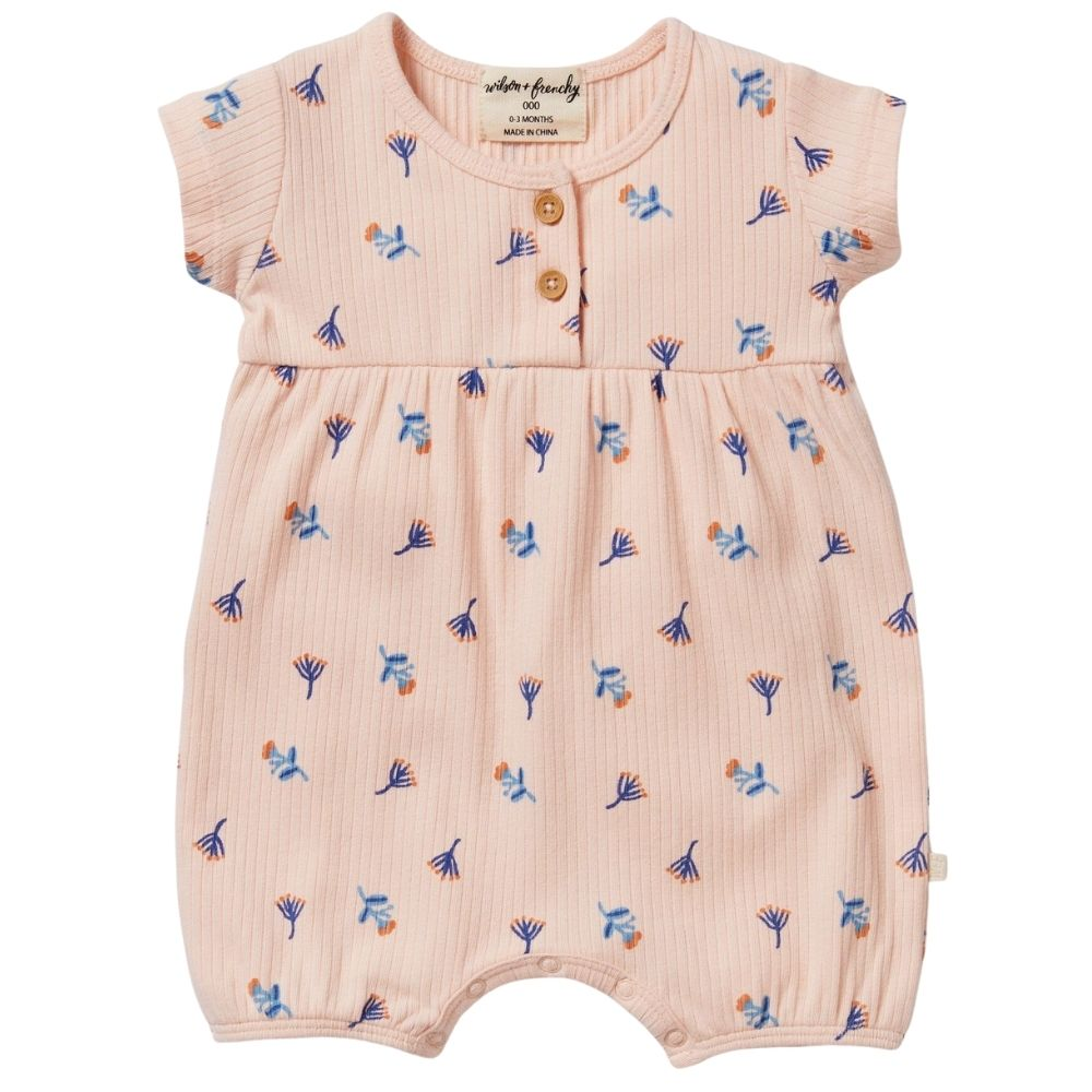 Wilson + Frenchy Organic Rib Playsuit