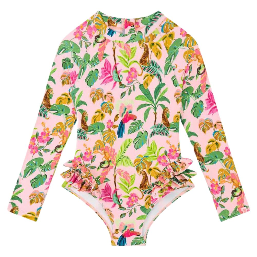 Seafolly Tropical Dreams Frill Hip Paddlesuit