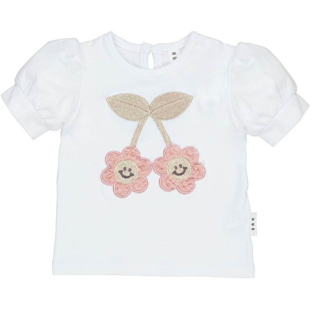 Huxbaby Smile Flower Puff T-Shirt