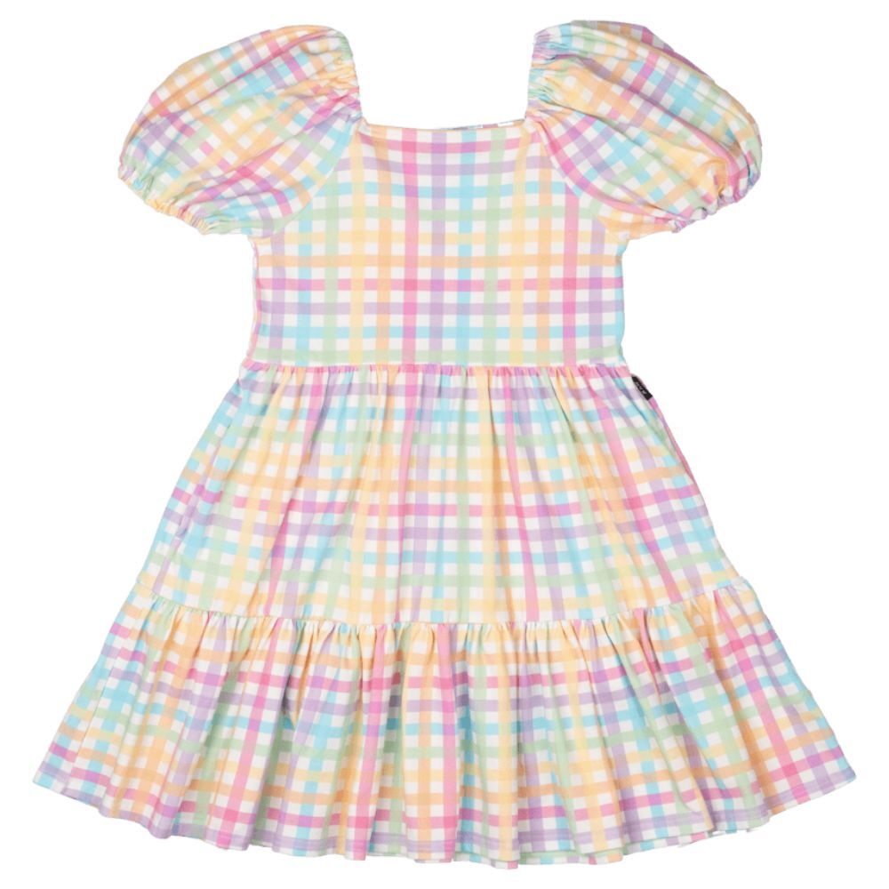 Rainbow plaid dress on sale