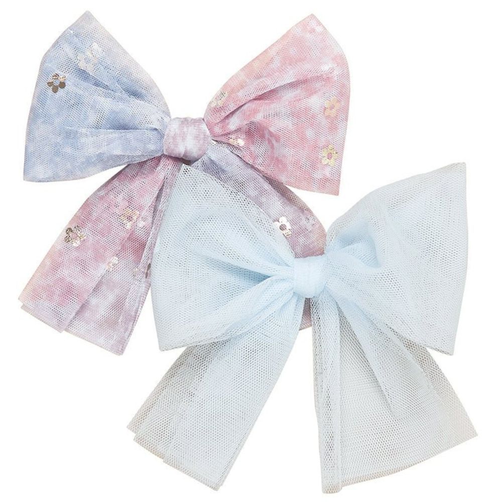 Huxbaby Rainbow Flower Tulle 2pk Bow