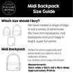 Backpack LRC Size Guide