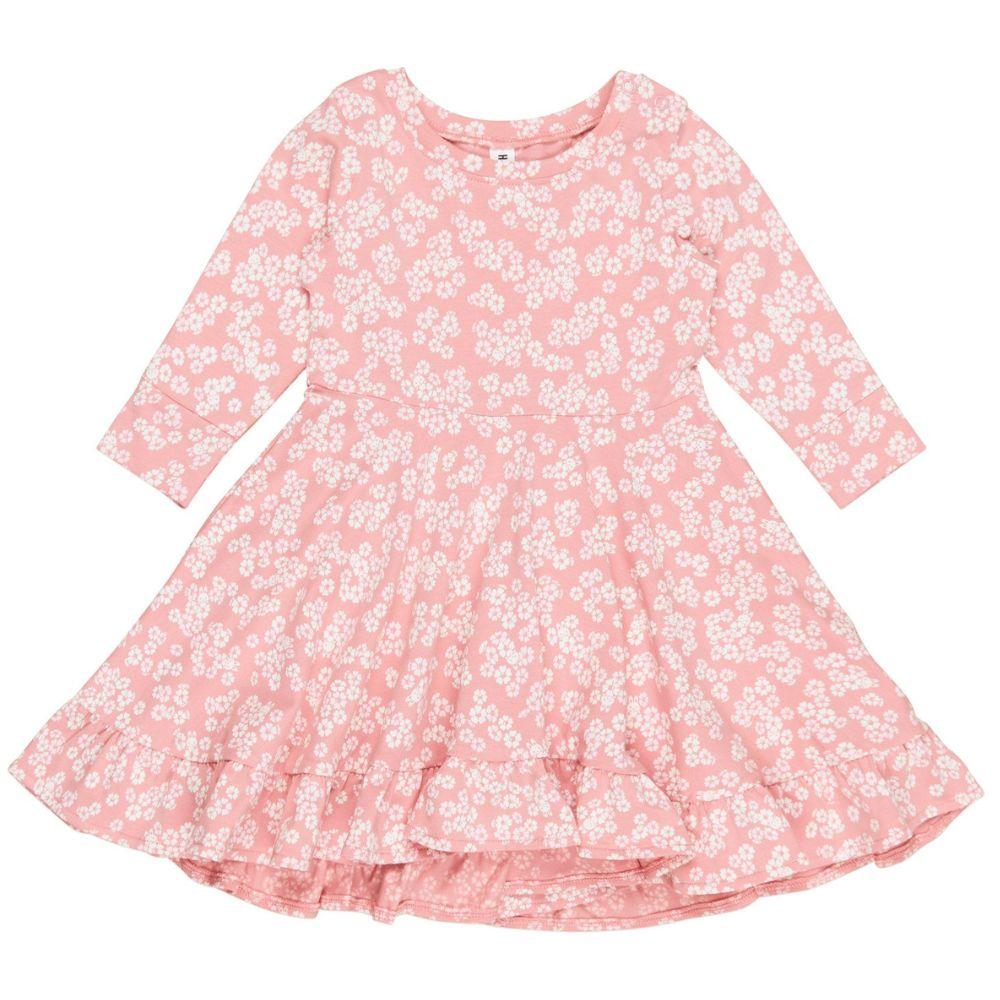 Huxbaby Peek A Boo Bunny Long Sleeve Swing Dress