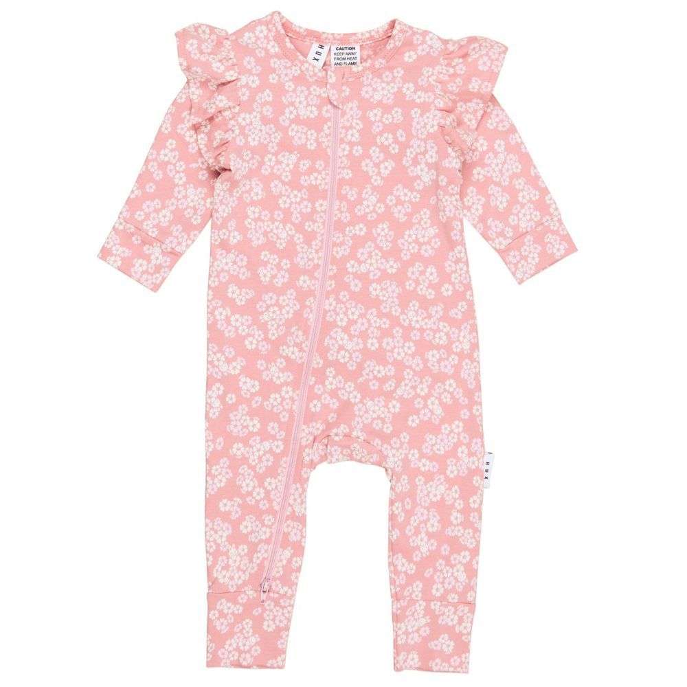 Huxbaby Peek A Boo Bunny Frill Romper