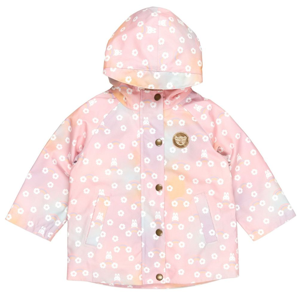 Huxbaby Rainbow Bunny Raincoat