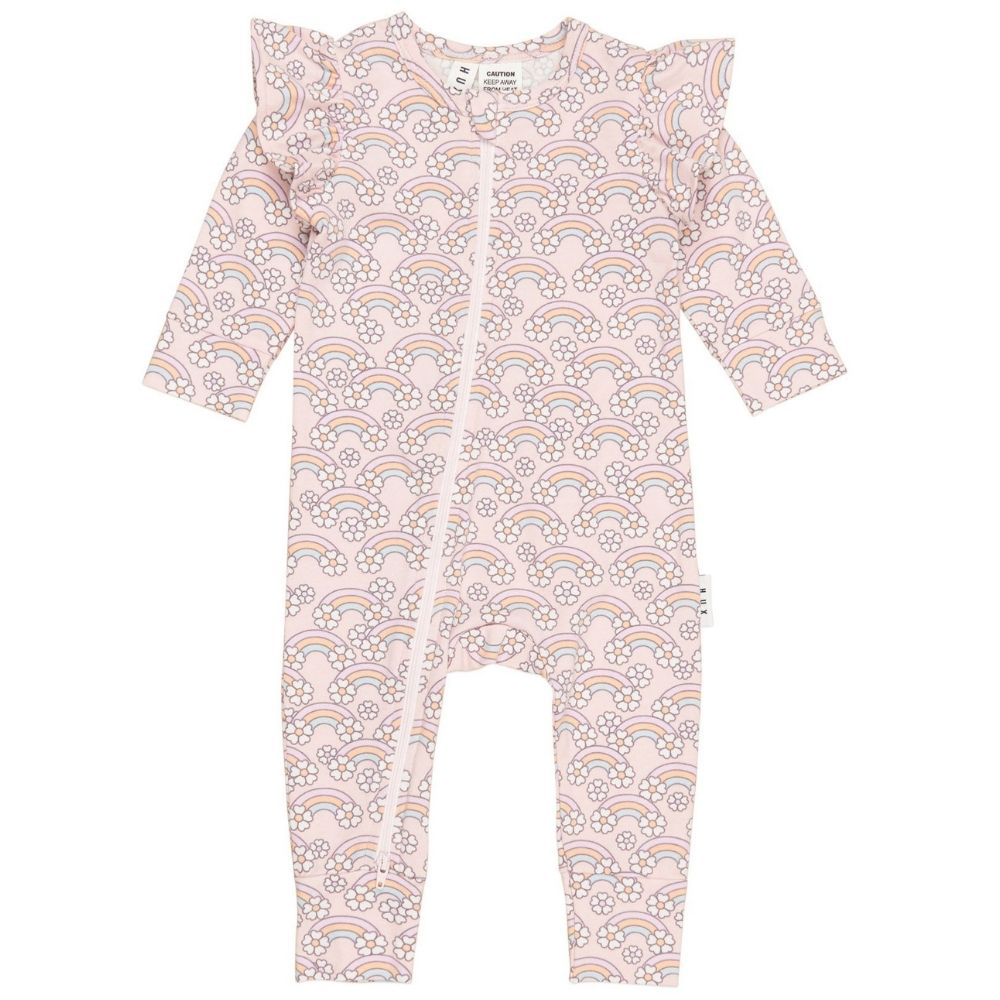 Huxbaby Flowerbow Frill Romper