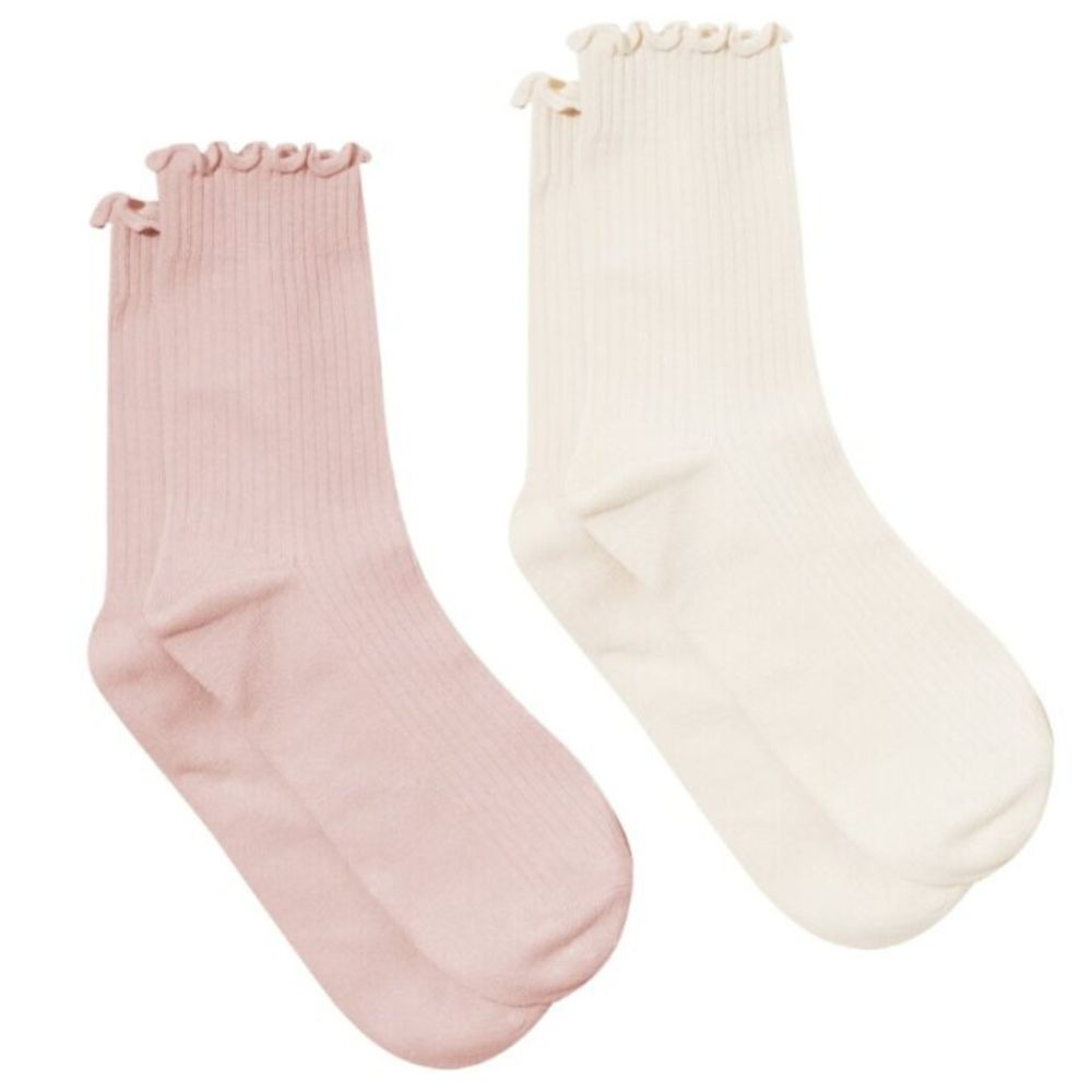 Pretty Brave Ruffle Socks - 2pk