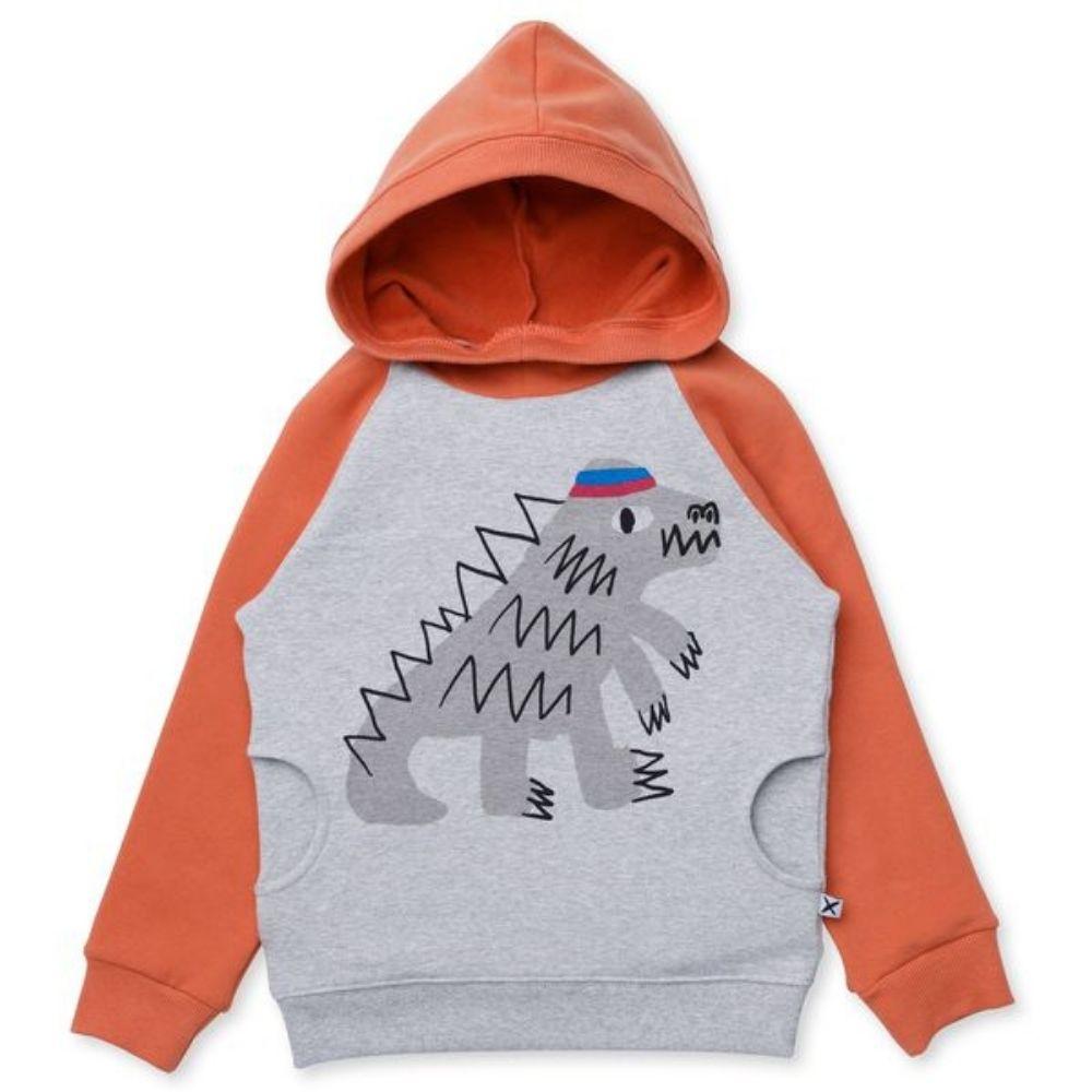 Minti Sporty Dino Furry Hoodie