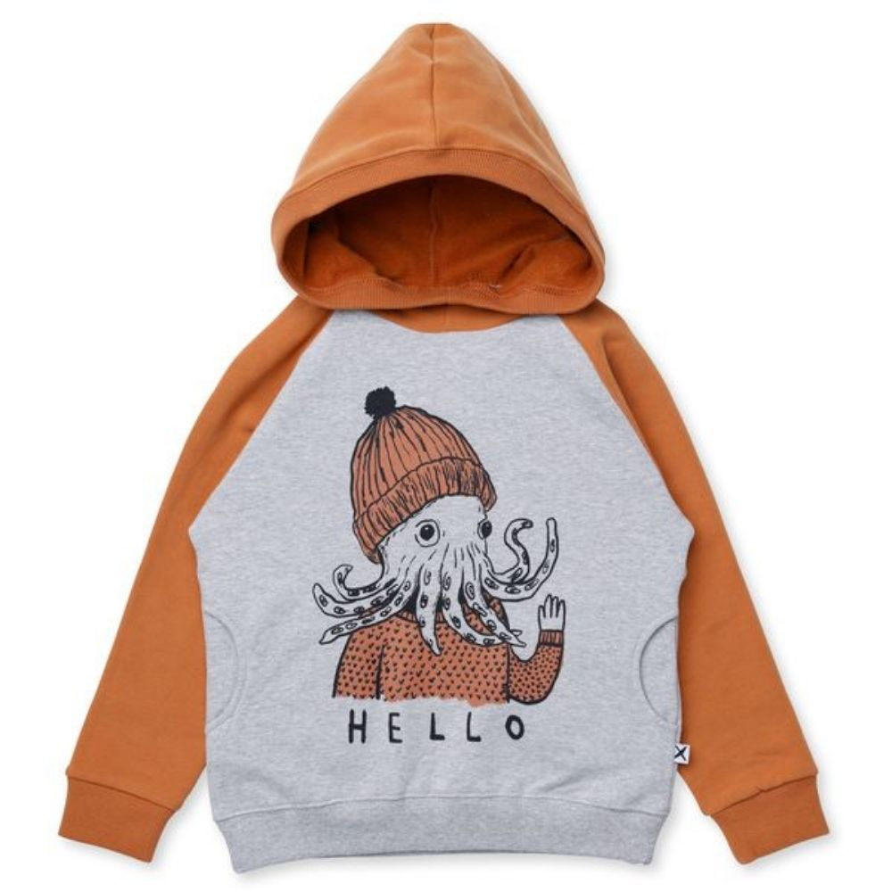 Minti Hello Octopus Furry Hoodie