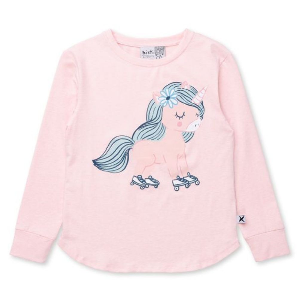 Minti Flower Unicorn Long Sleeve Tee