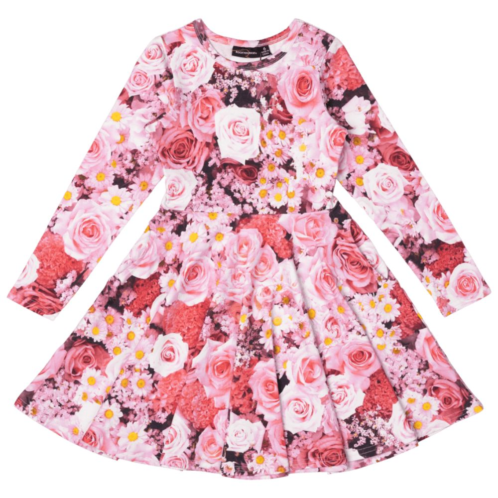 Rock Your Kid Rose Garden Waisted Dress