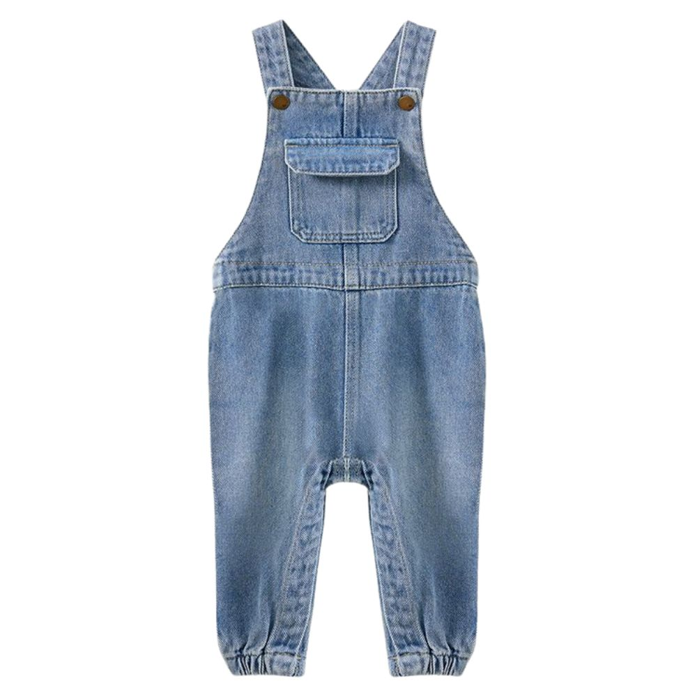 Milky Light Wash Denim Overall