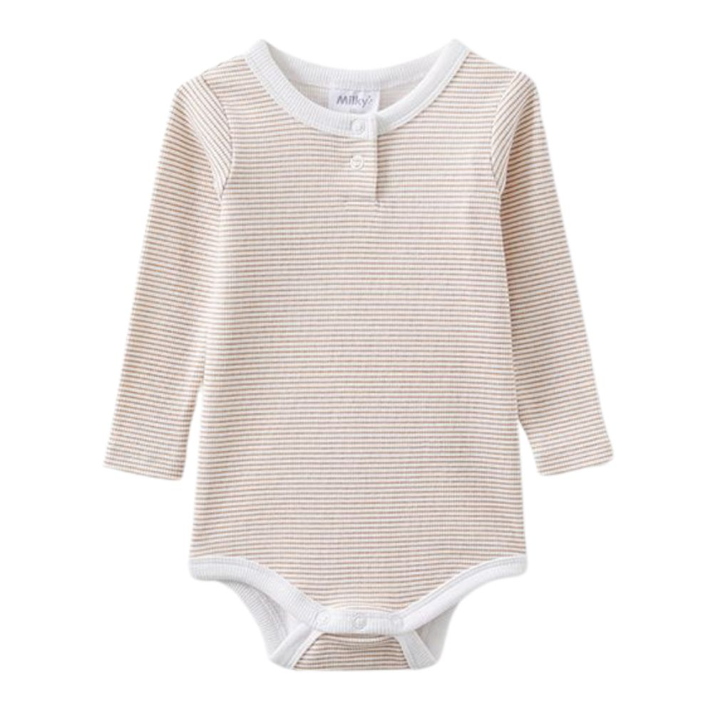 Milky Mocha Stripe Bubbysuit