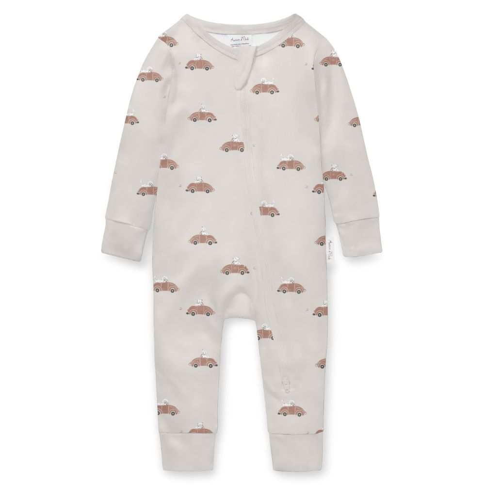 Aster + Oak Classic Car Zip Romper