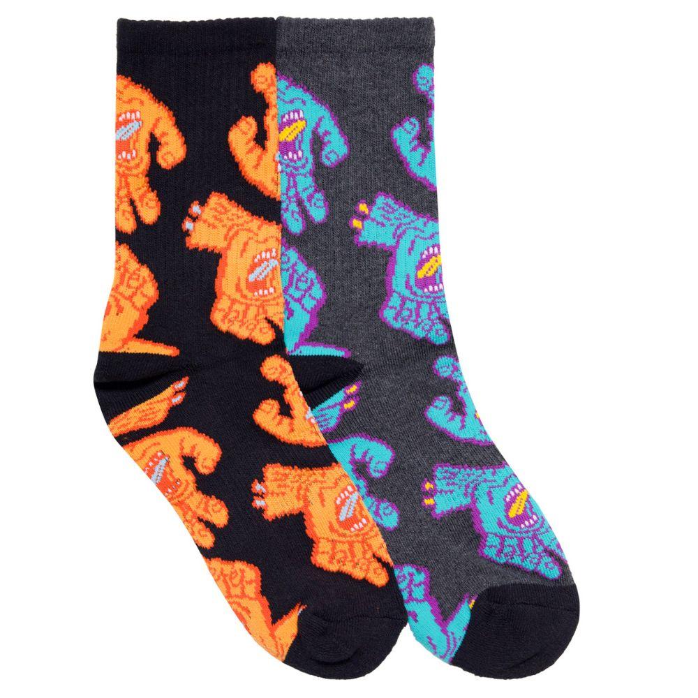 Santa Cruz Crowded Hand Crew Socks - 2pk