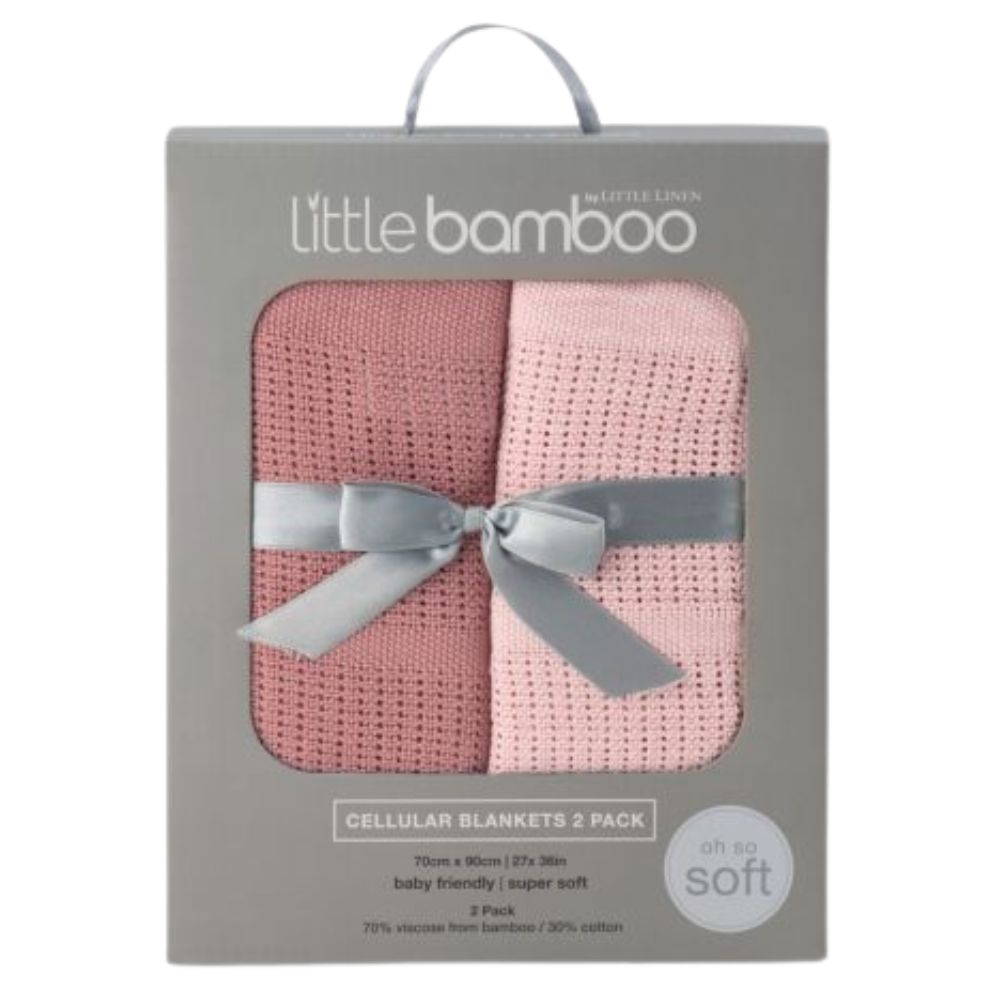 Little Bamboo Company Cellular Blanket - 2pk