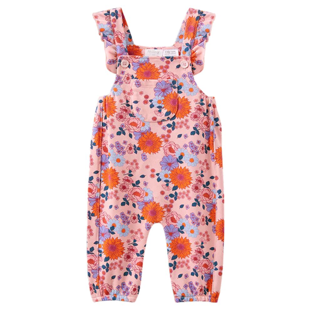 Milky Sunflower Fleece Overall