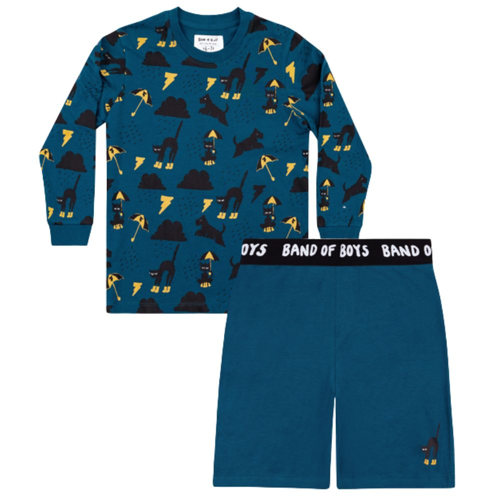 Band Of Boys Raining Cats + Dogs Pyjamas