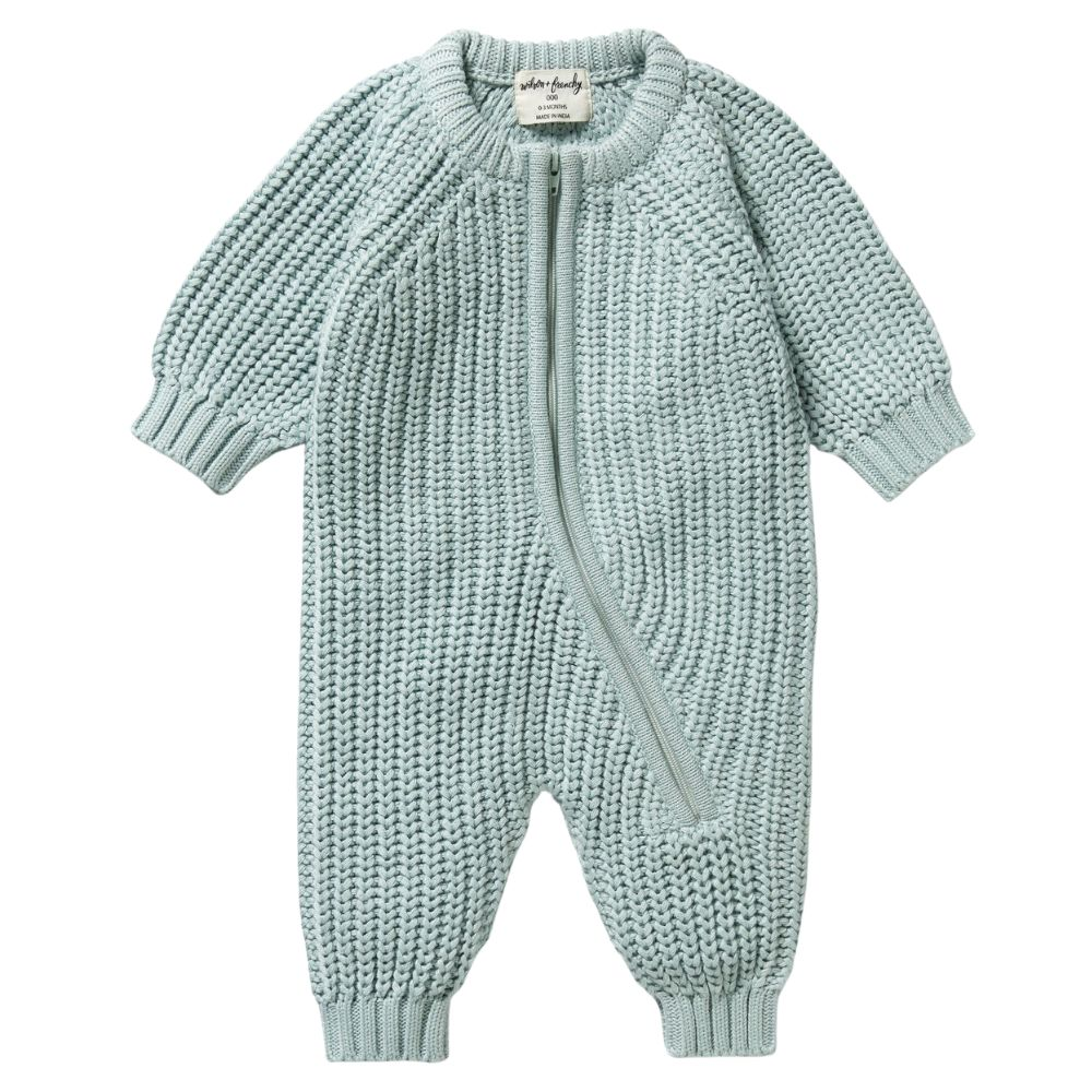 Wilson + Frenchy Organic Knitted Growsuit