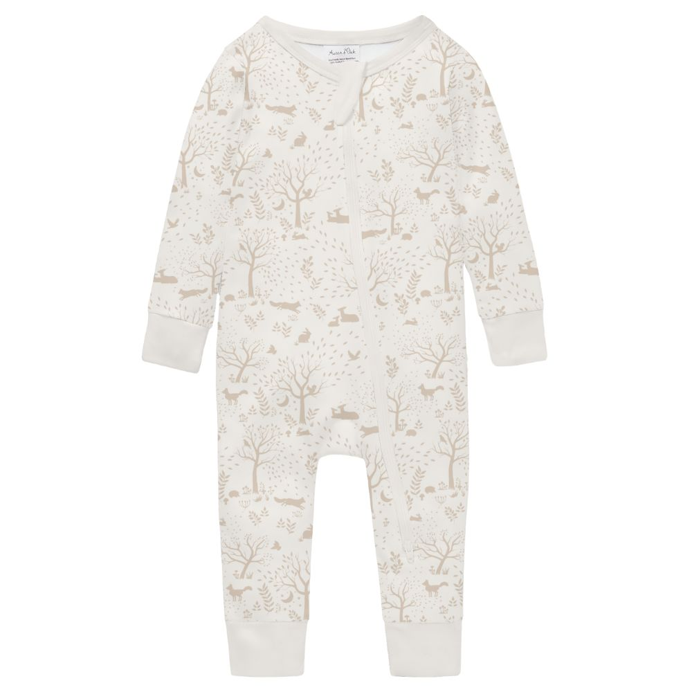 Aster + Oak Woodland Zip Romper
