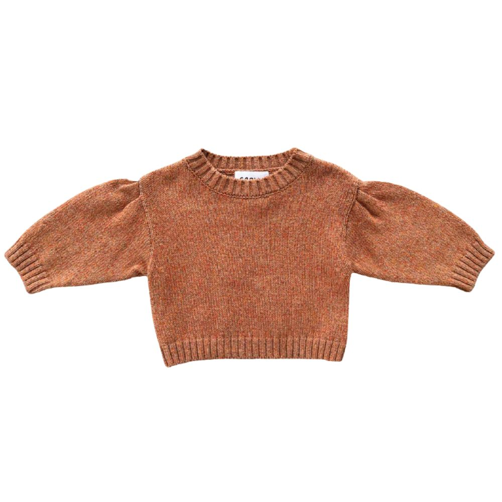 Grown Fleck Yarn Pull Over