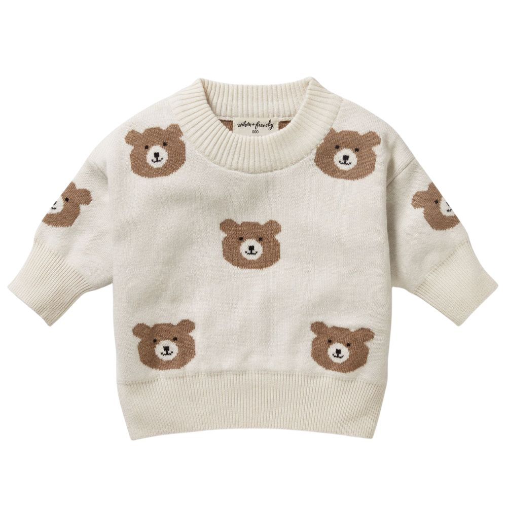 Wilson + Frenchy Oraganic Jacquard Knit Jumper