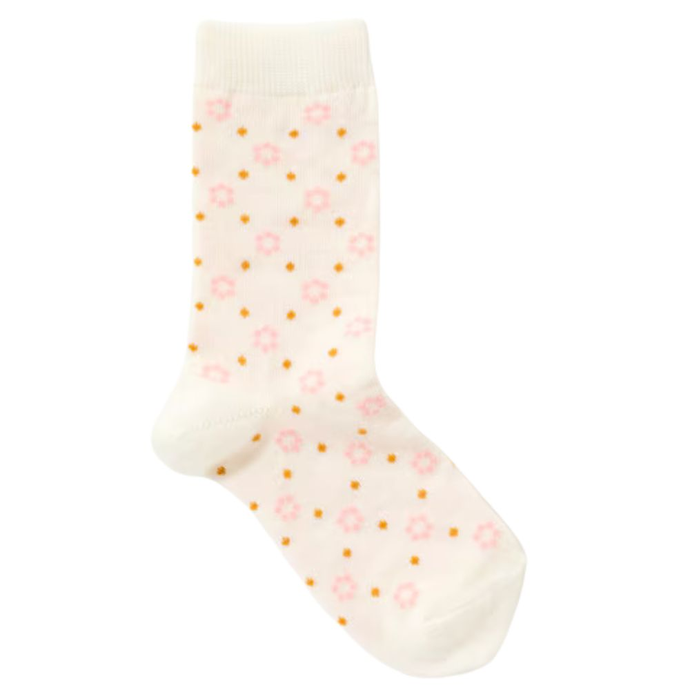 Columbine Ditsy Floral Merino Crew Sock
