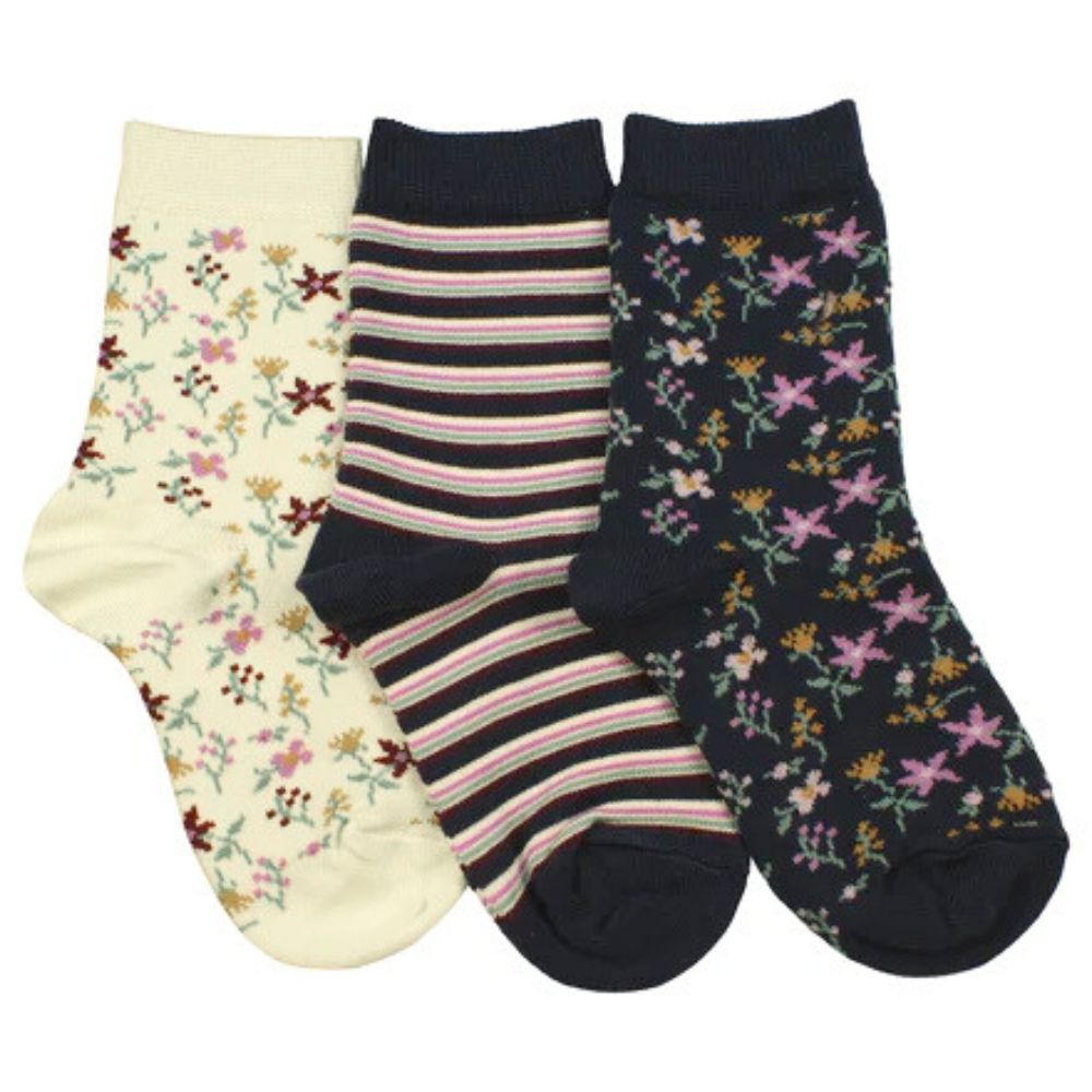 Columbine Bamboo Blend Crew Sock - 3pk