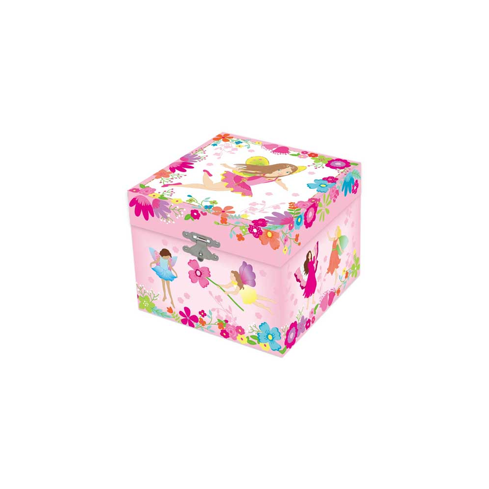 Pink Poppy Fairy Small Music Box