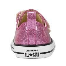 girls pink glitter converse