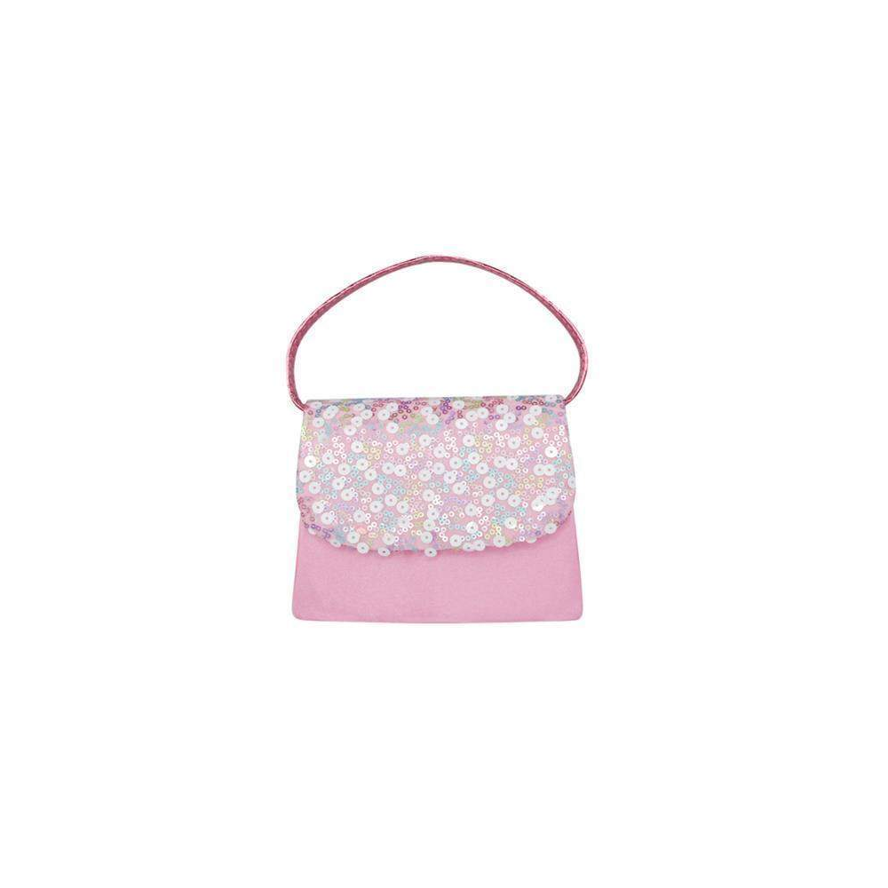 Pink Poppy Bloom Fairy Sequin Hard Handbag