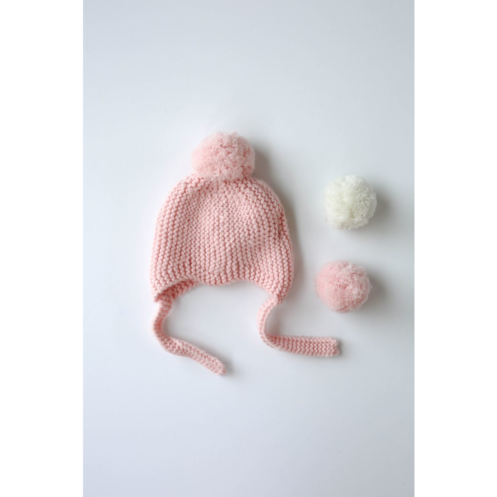 Le Edit Merino Pompom Hat