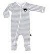 Huxbaby Stripe Zip Long Sleeve Romper