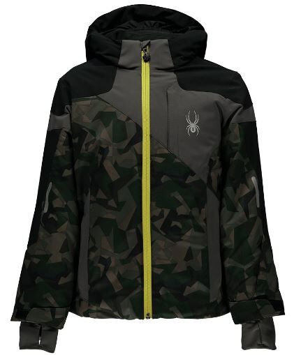 Spyder Chambers Snow Jacket Boys Snow Wear Ski Jackets Pants Thermals Goggles Gloves Mittens Socks Spyder 051881800 W18 0518