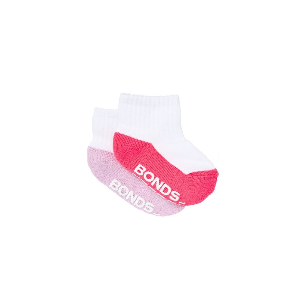 Bonds Logo Quarter Crew Sock 2pk