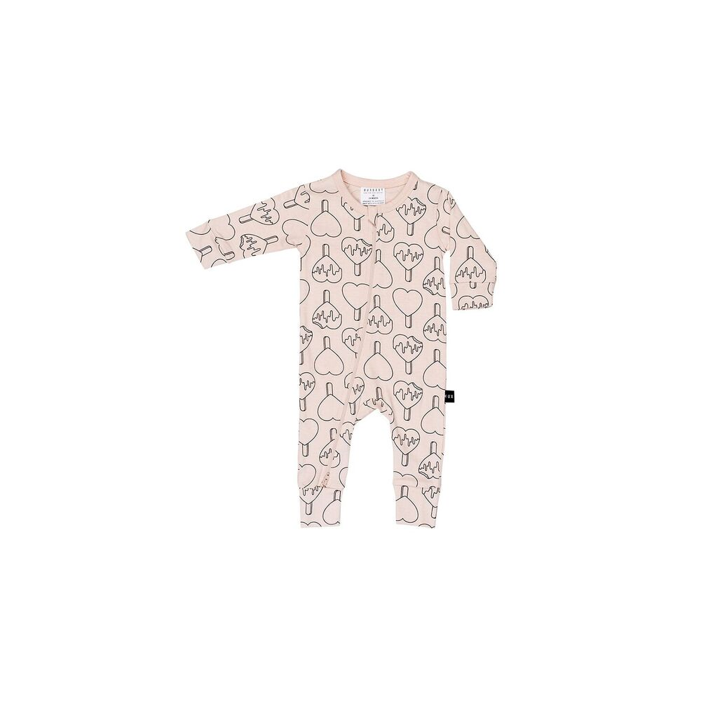 Huxbaby Heart Pop Zip Romper