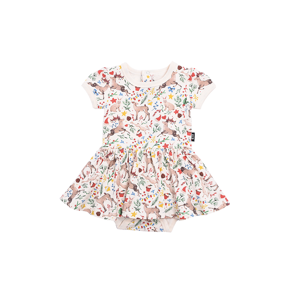 Rock Your Baby Xmas Waisted Dress