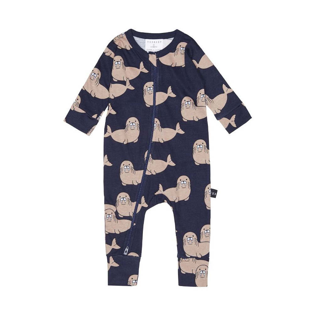 Huxbaby Walrus Zip Romper