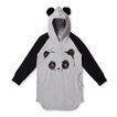 Minti Lovable Panda Furry Hoodie Dress