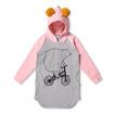 Minti Bear On A Bike Furry Hoodie Dress
