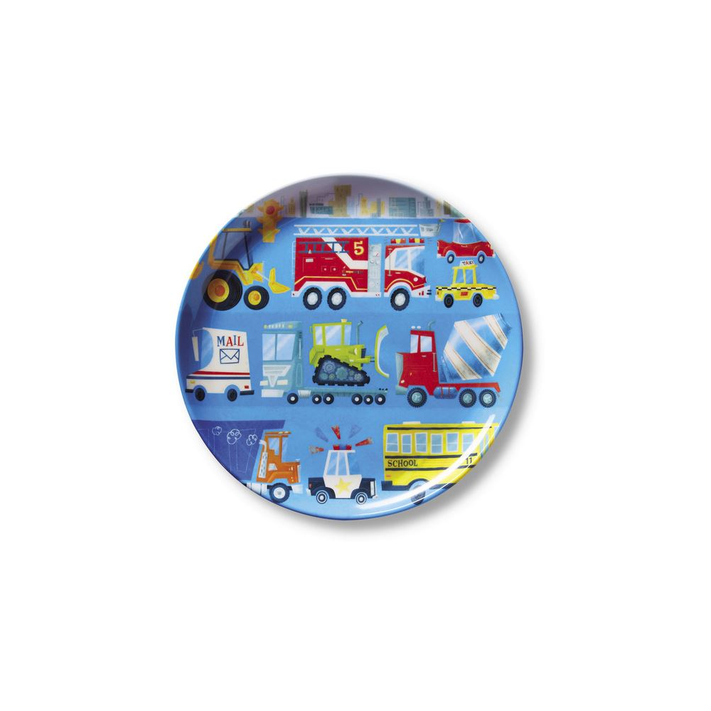 Crocodile Creek Melamine Plate - Busy City