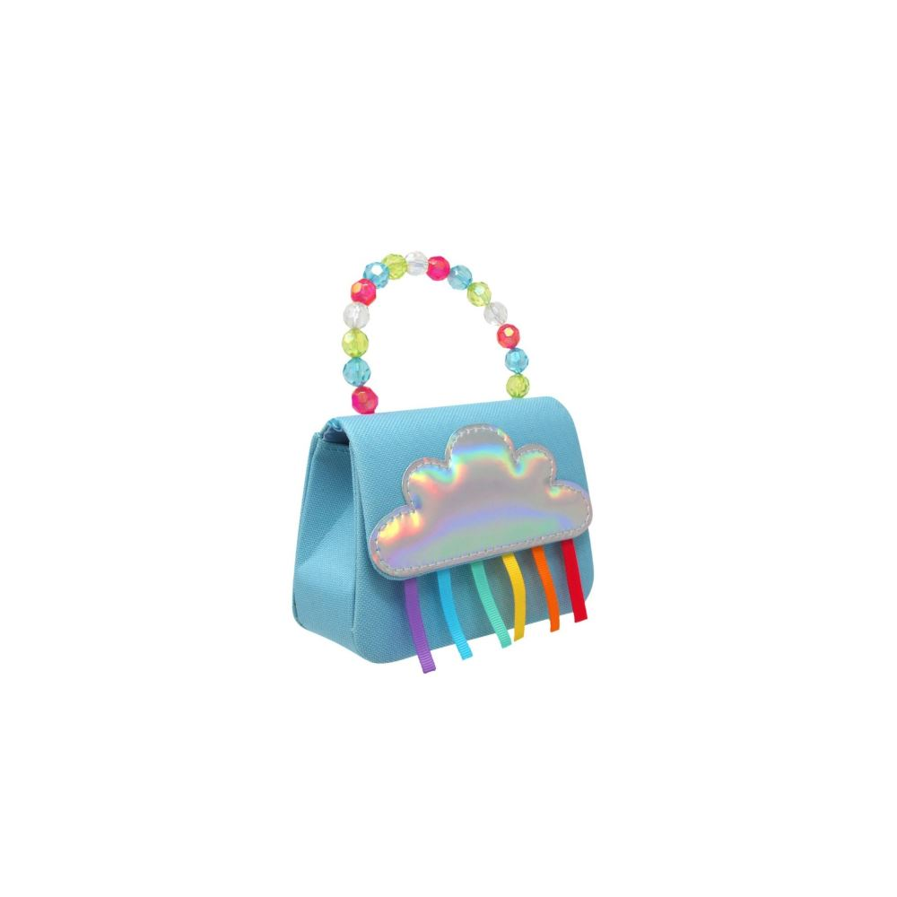 Pink Poppy Raining Rainbows Hard Handbag