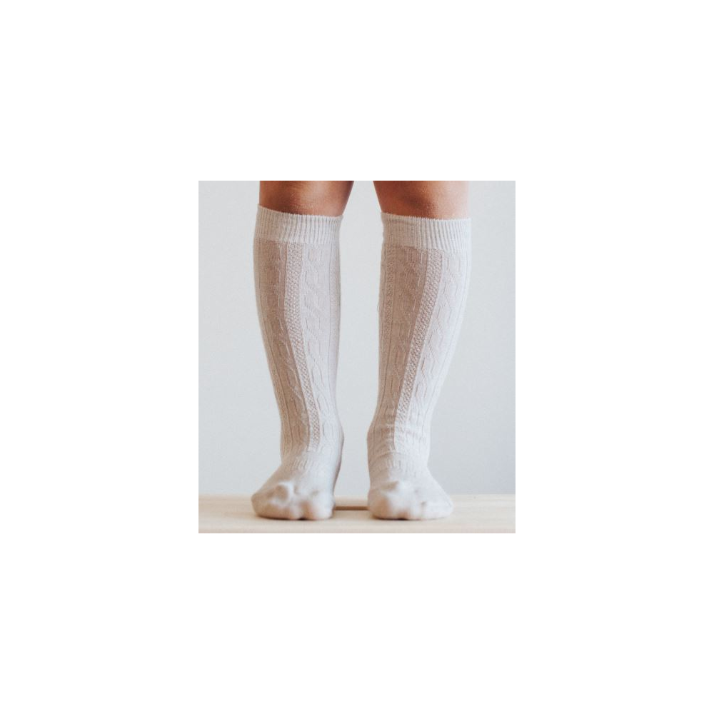 Lamington Cable Merino Knee-High Socks