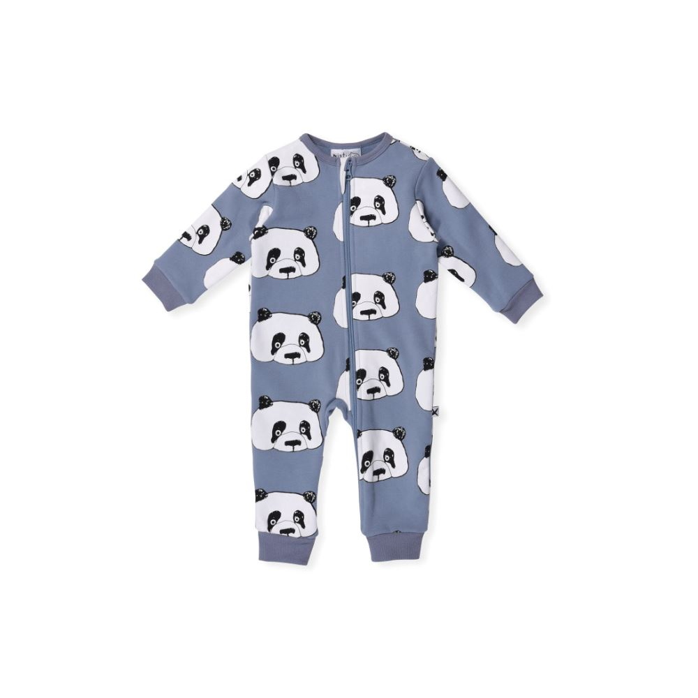 Minti Baby Cheeky Panda Furry Romper