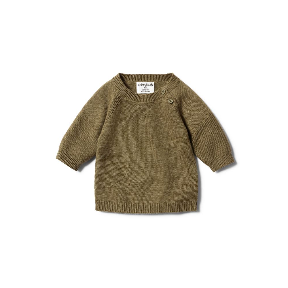 Wilson + Frenchy Jacquard Knitted Crew