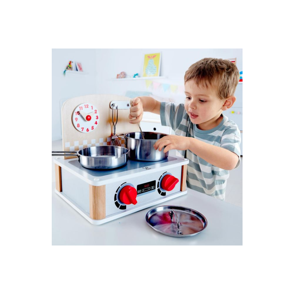 Hape 2-in-1 Kitchen + Grill Set 