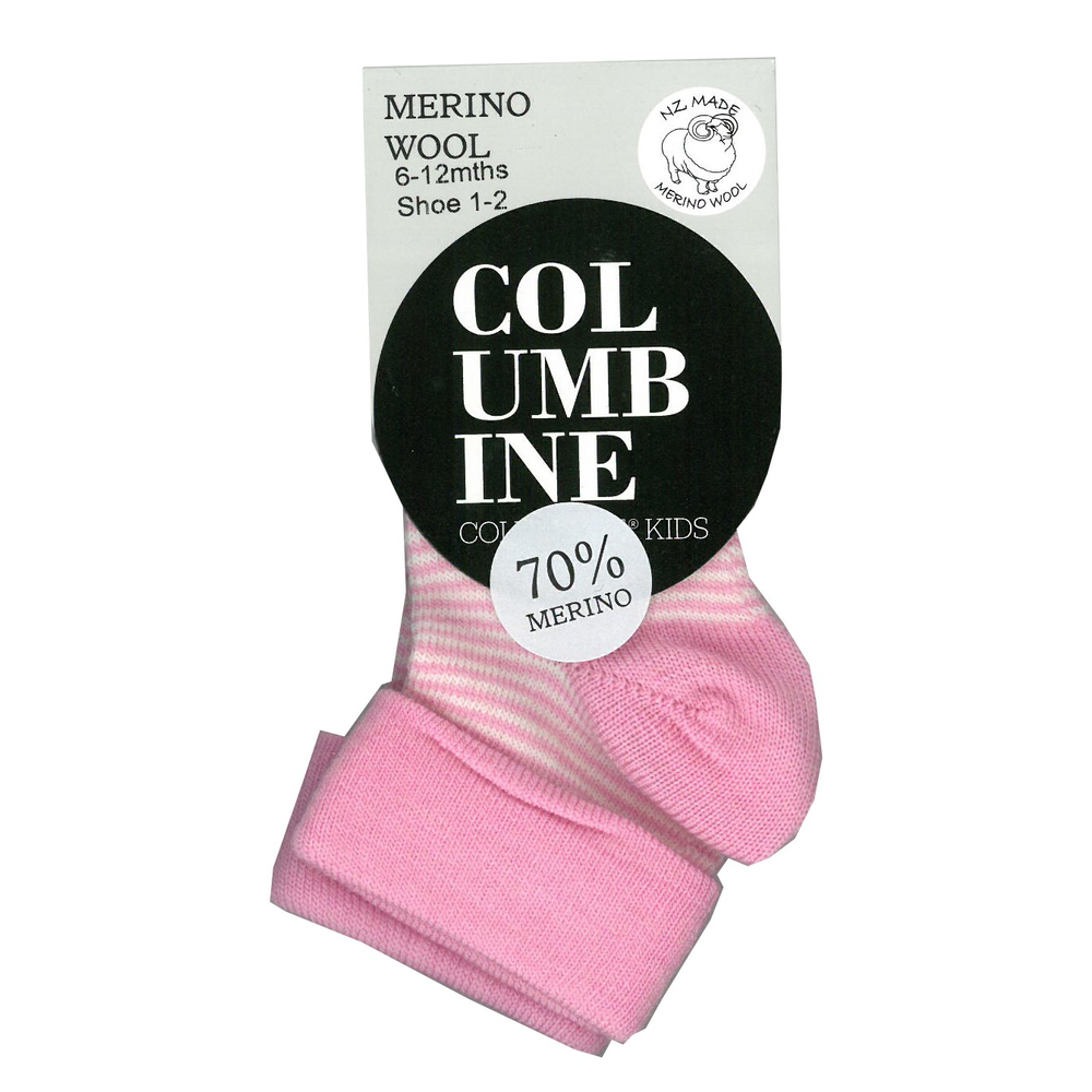Columbine Stripe Merino Sock