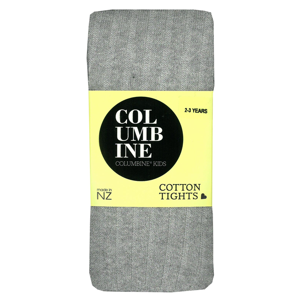 Columbine Glitter Rib Cotton Tights