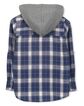Milky Hooded Check Shirt